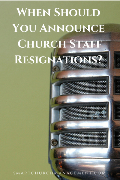 Leadership within a church affects how the ministry operates and warrants sharing information about changes with the congregation. Since church leaders interact with volunteers and members, it is always good to announce when a leader is departing, and to introduce the new leadership with specifics about job responsibilities.