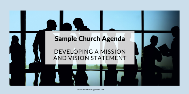 Sample Church Agenda - Developing A Mission and Vision Statement ...