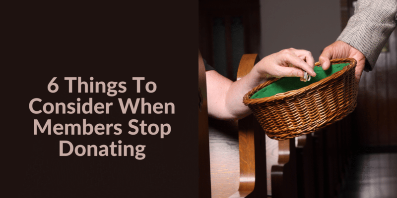 What to do when members stop giving
