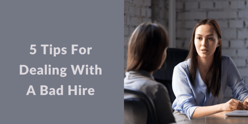 How to deal with a bad church hire