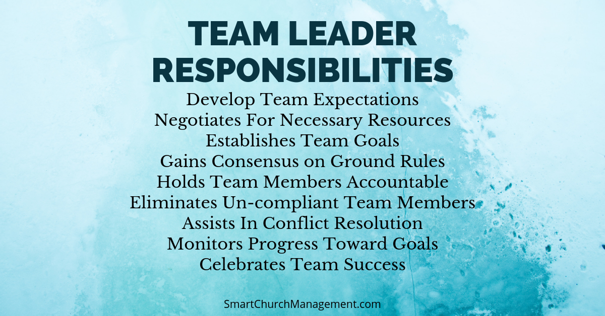 team leader responsibility