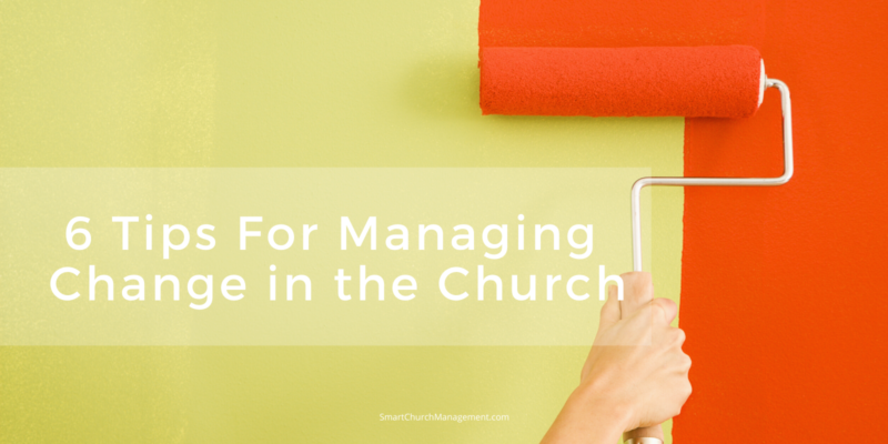 how to manage change in the church