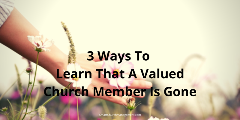 what to do when church members leave