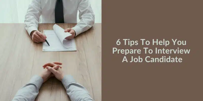 how to interview a job candidate