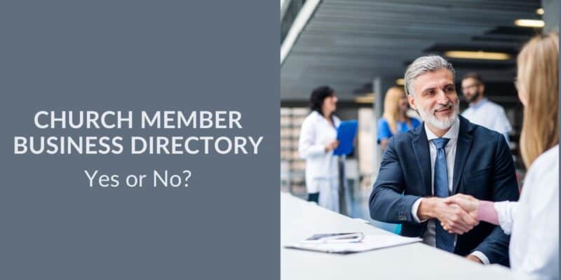 Should a church have a member business directory?