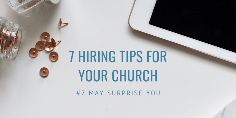 hiring tips for churches