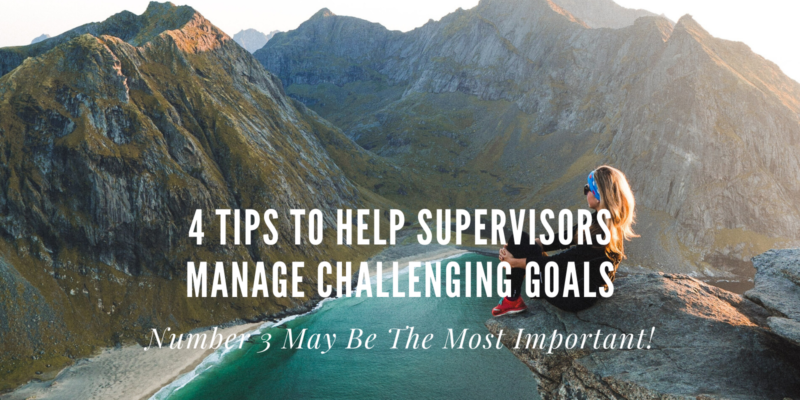help managers with challenging goals
