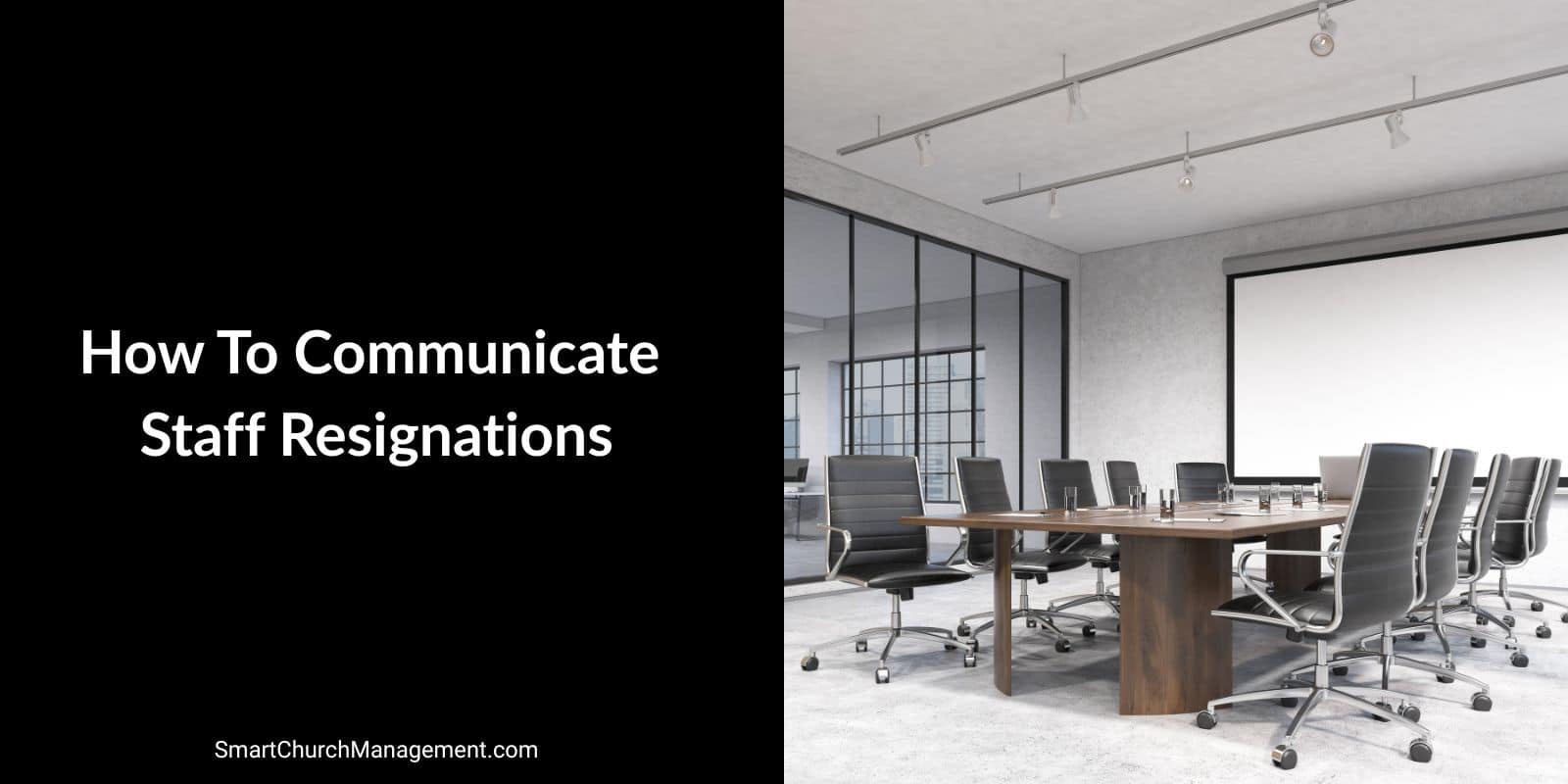 how should a church communicate a staff resignation