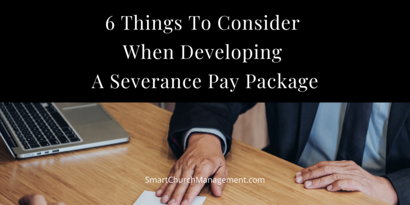 What to include in a severance pay package