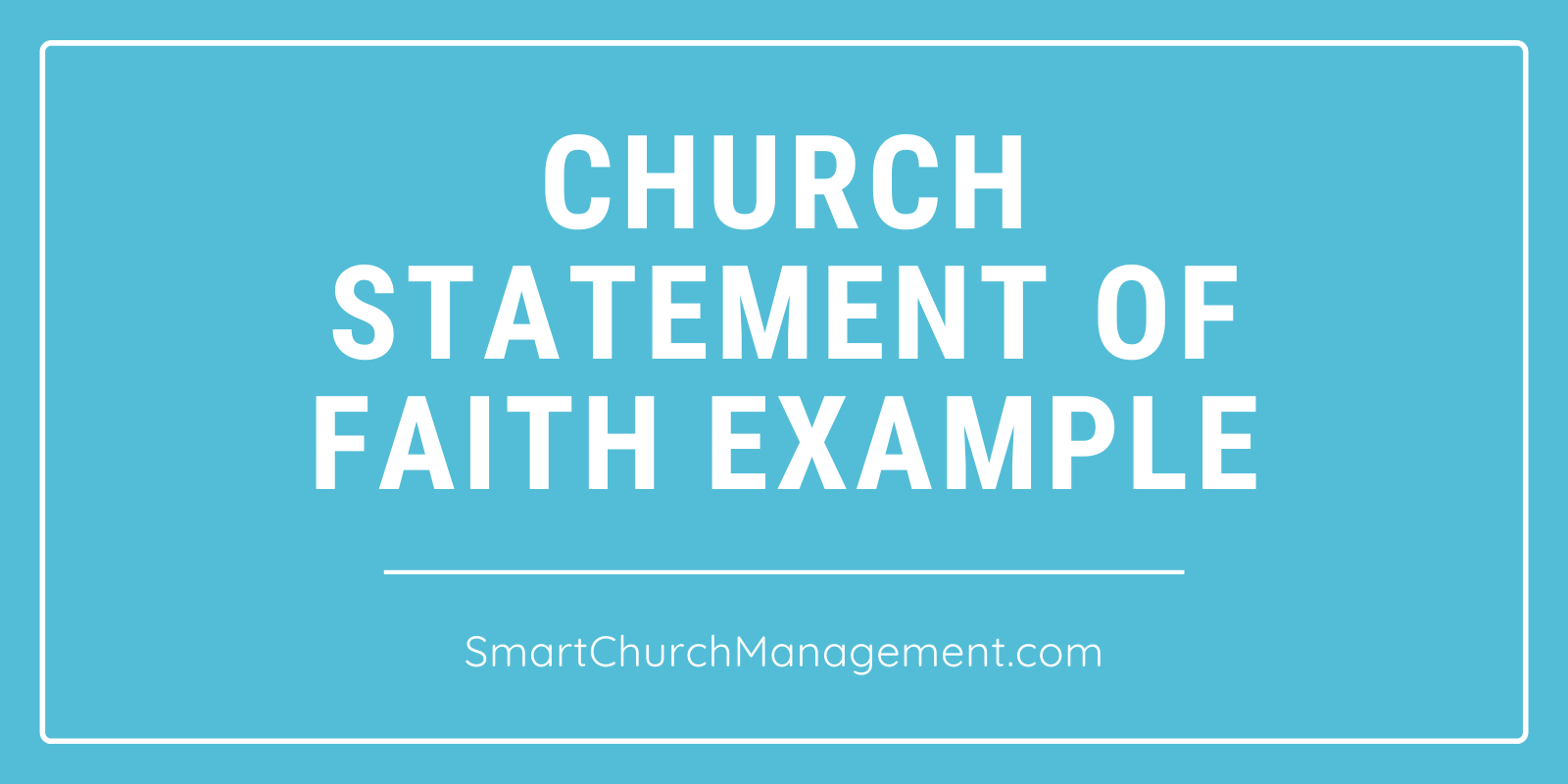 write a personal statement of faith