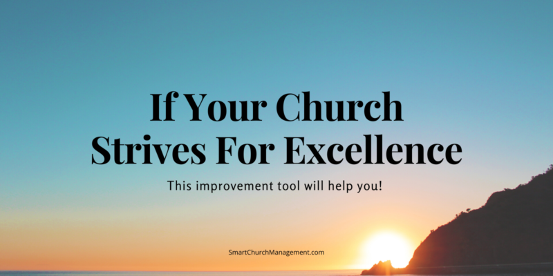 How to promote excellence in church