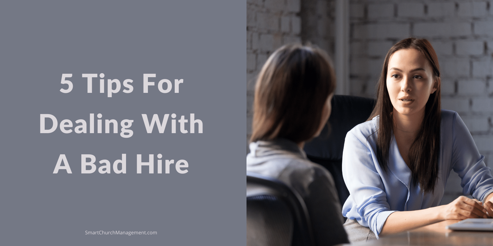 how to deal with a bad hire