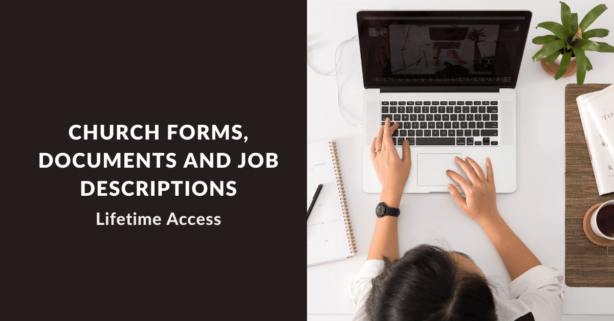 church job descriptions and church forms