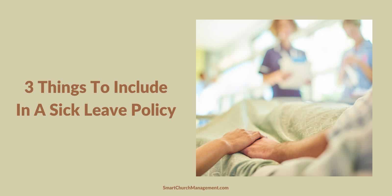 what to include in a sick leave policy