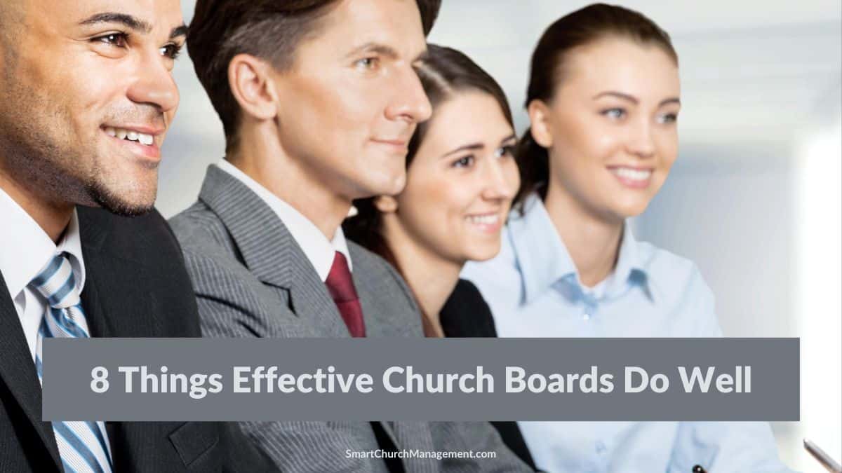 Learn what Effective church boards do well