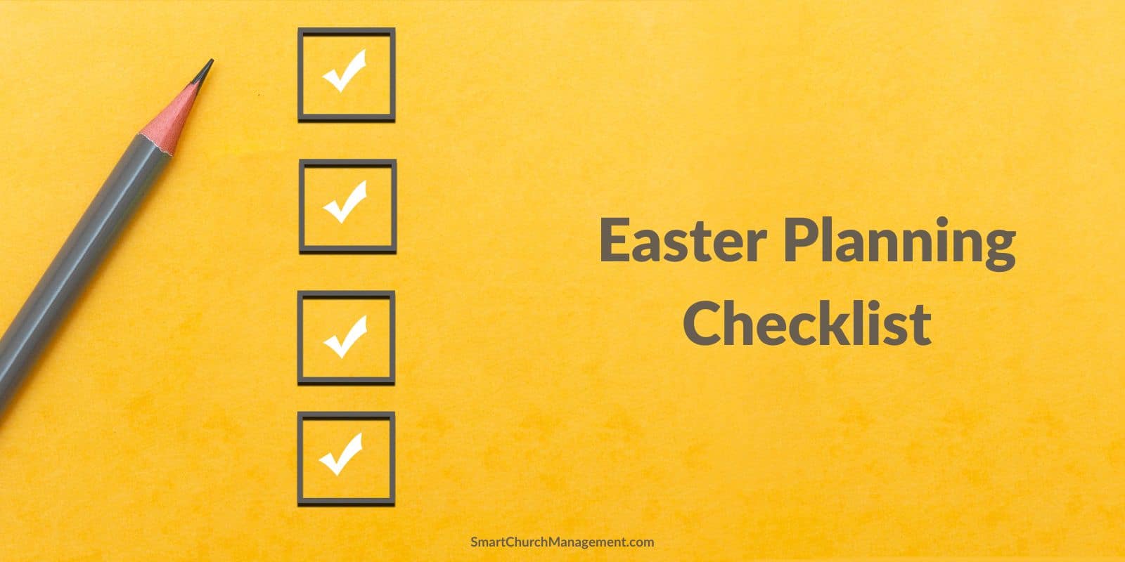 Easter planning checklist